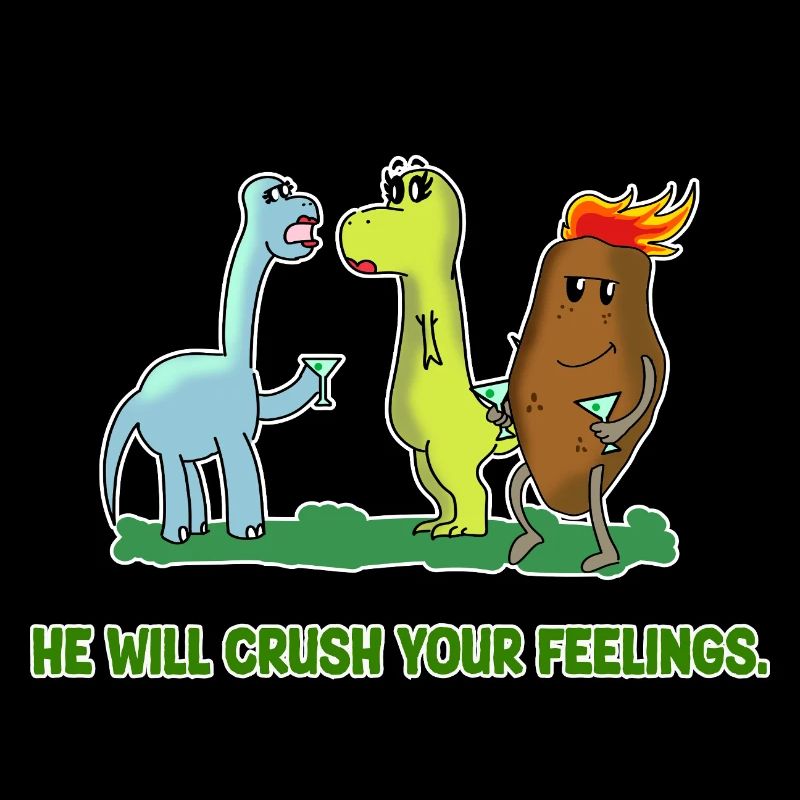 Dinosaur Feelings Funny Dino Couple Sarcasm Design