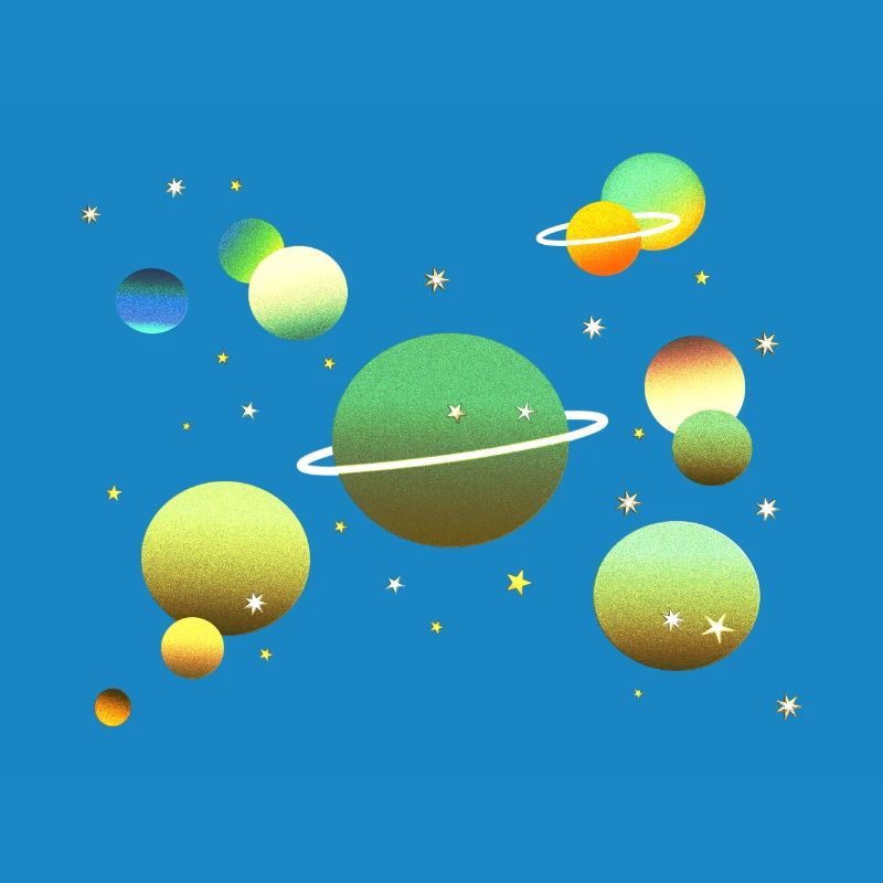 Galaxie spatiale Planète Étoiles