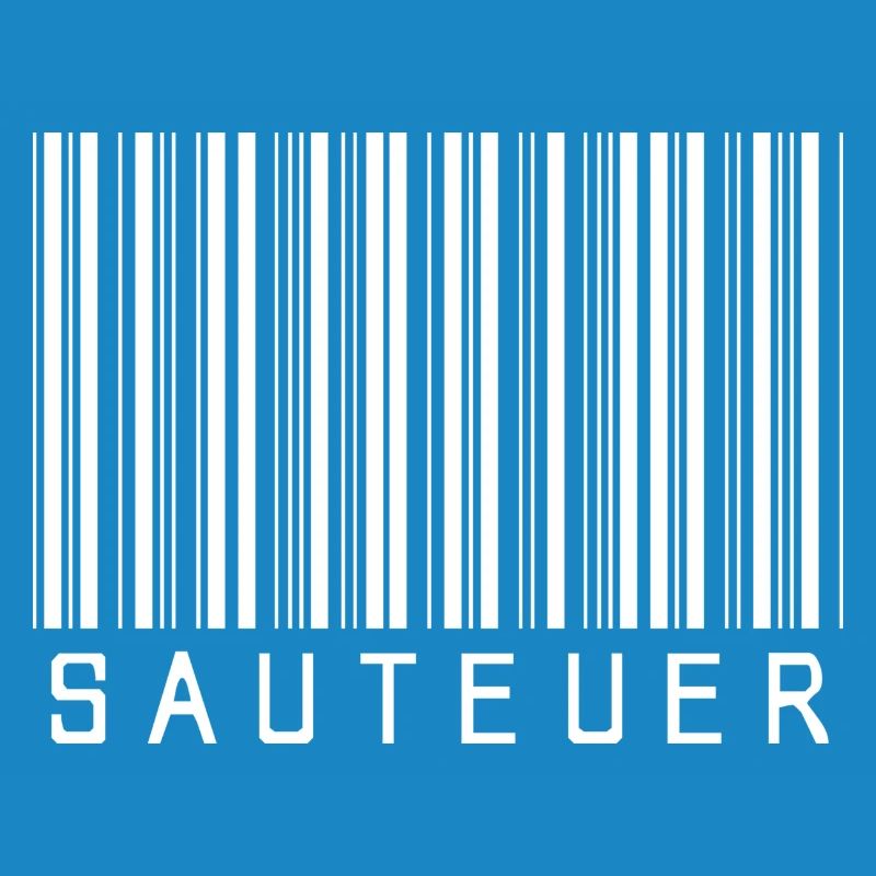 Strichcode "SAUTEUER" weiß
