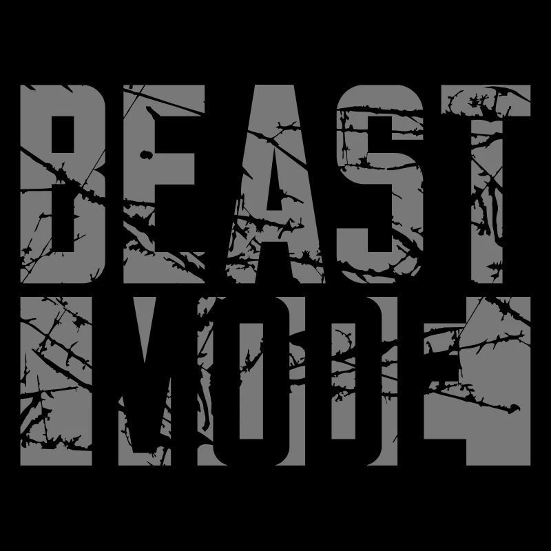 scratch cracks stamp design logo monster mode on