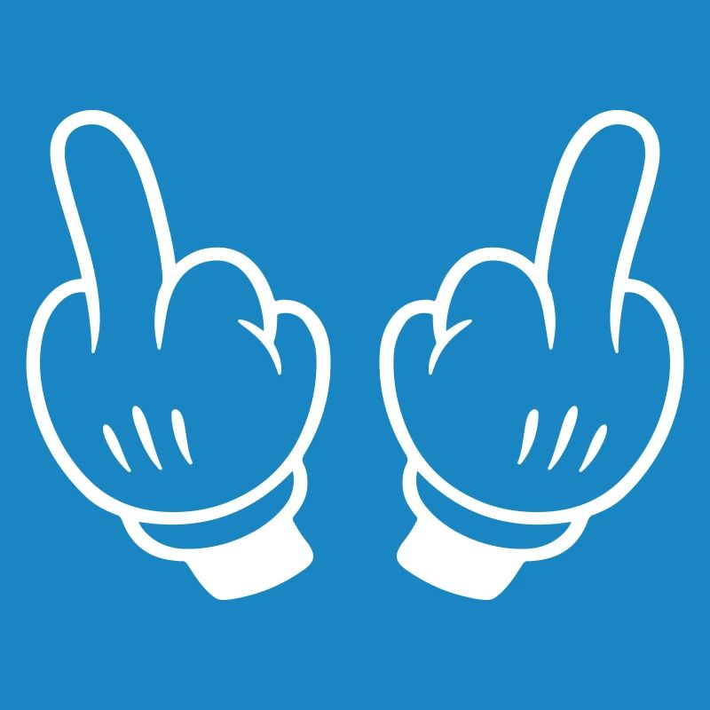 Mittelfinger Hand Comic
