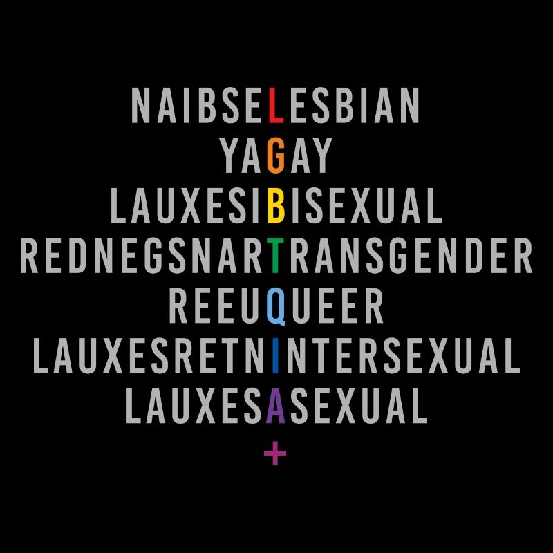 LGBTQIA+ Rainbow Flag Reflection