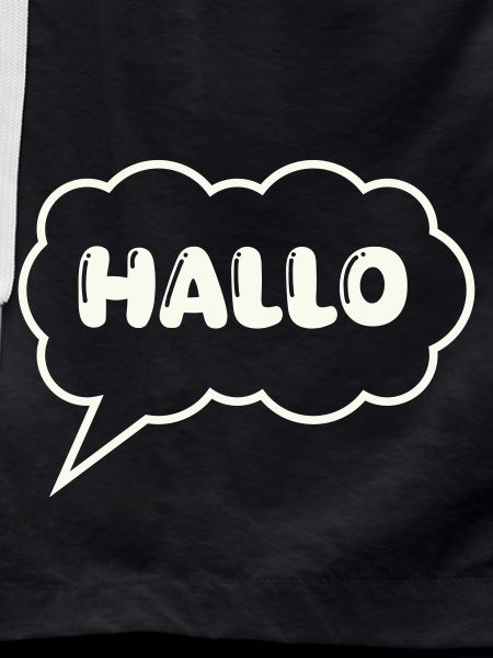 Speech bubble Hello