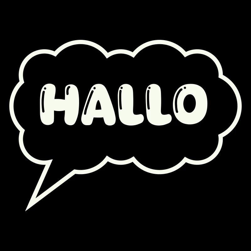 Bulle de dialogue Bonjour