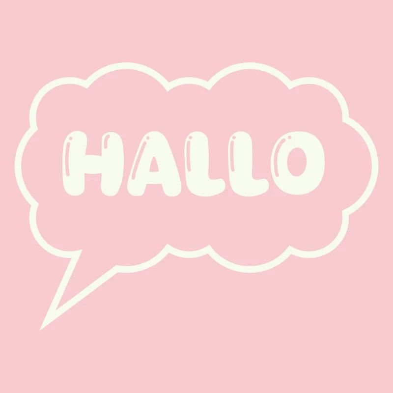 Speech bubble Hello