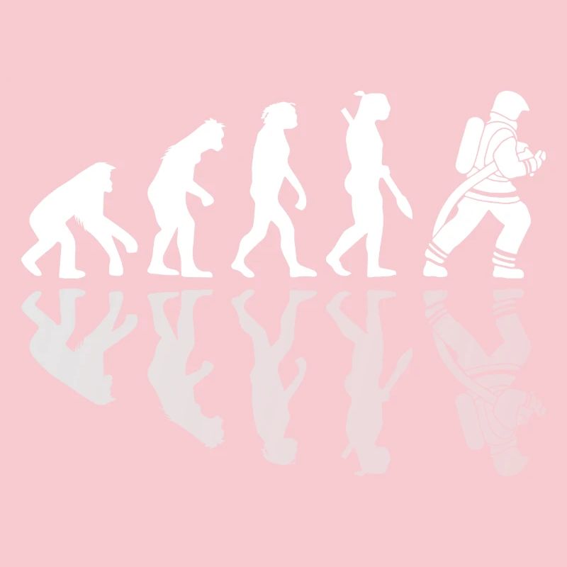 Evolution der Feuerwehr Schatten Spiegel