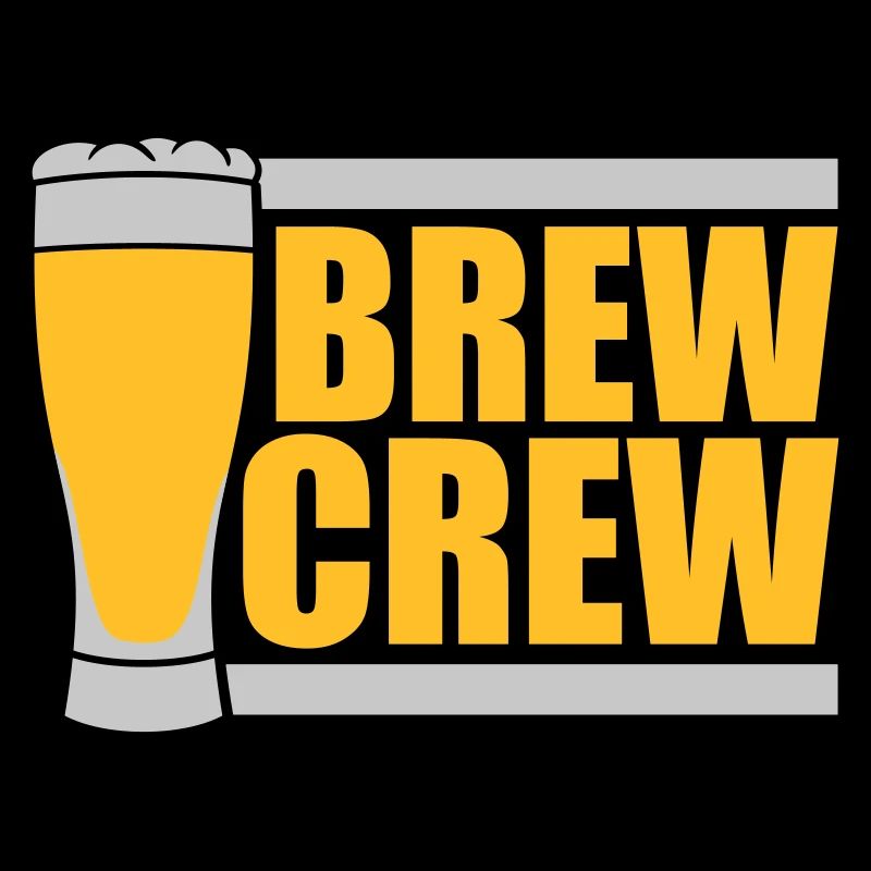 Brew Crew Bierglas Spruch