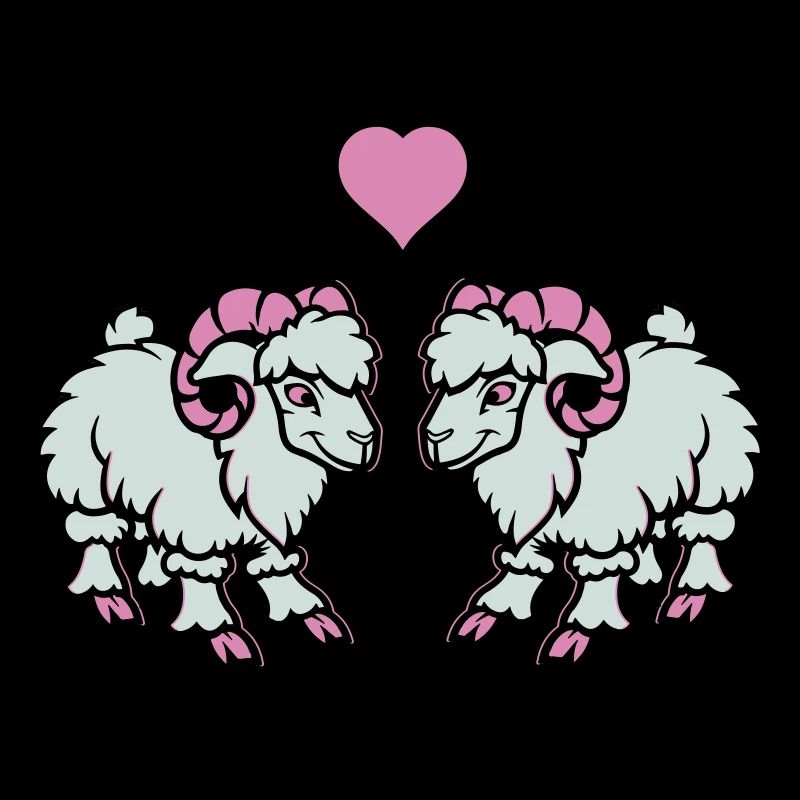 schaf comic widder love