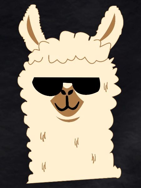 Llama with sunglasses