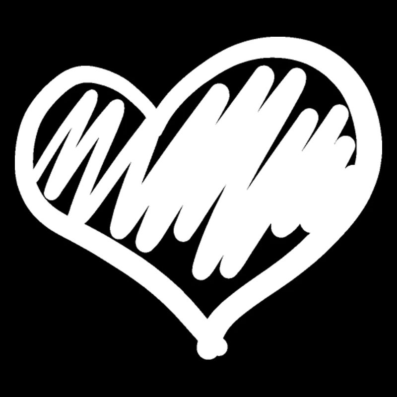 big heart hand-drawn