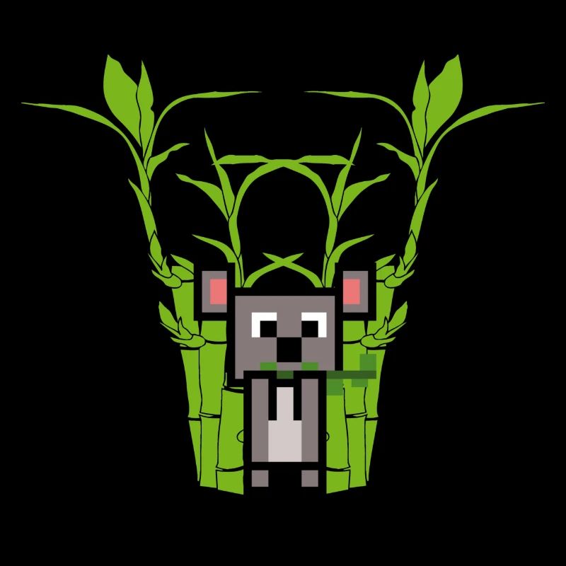 Le koala mange du bambou