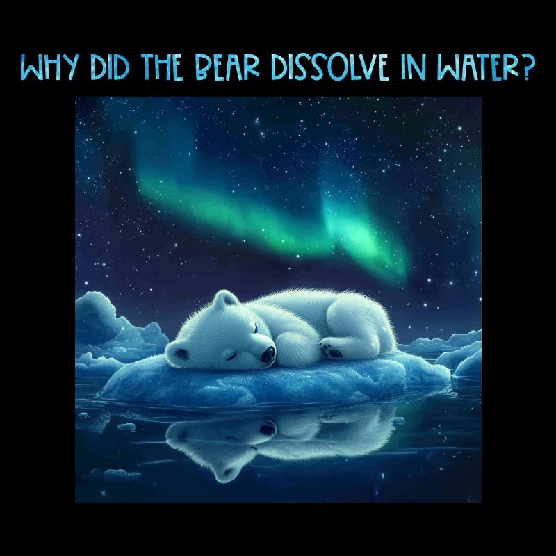 Chemistry Joke Chemist Nerd Polar Water Dissolves