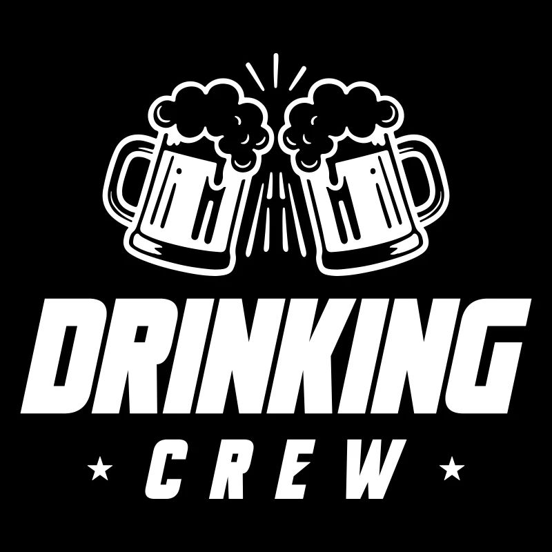 Boire de la bière Crew