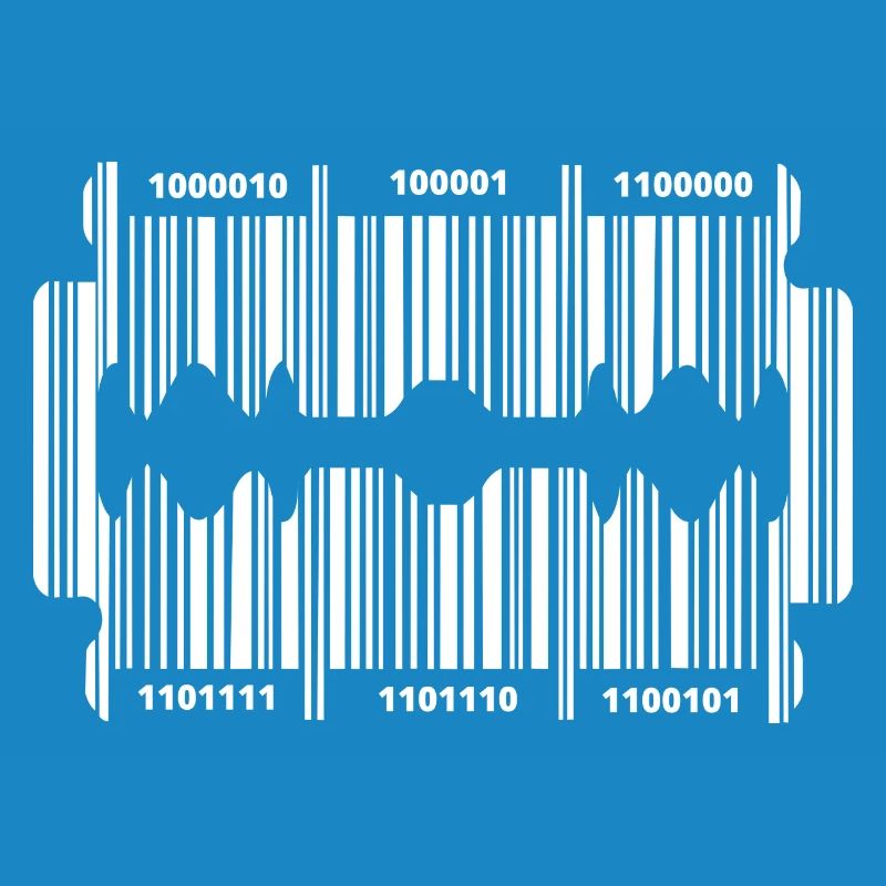 Razor blade with code