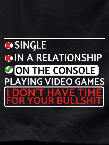 Gamer Single: Console-Only Attitude