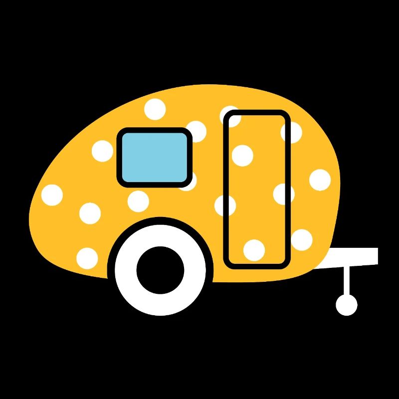Caravan Ei Punkte Wohnwagen Dots Camper Camping