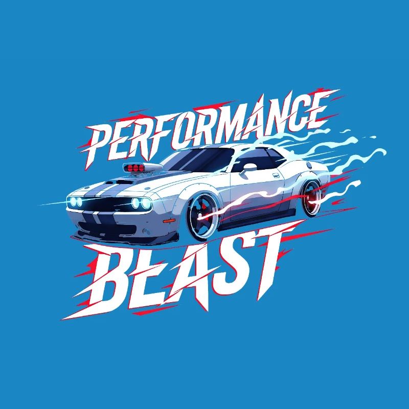Conception de performance de muscle car