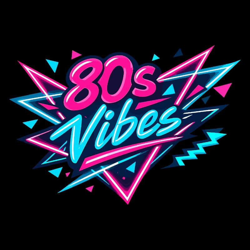 80s Vibes Neon Retro