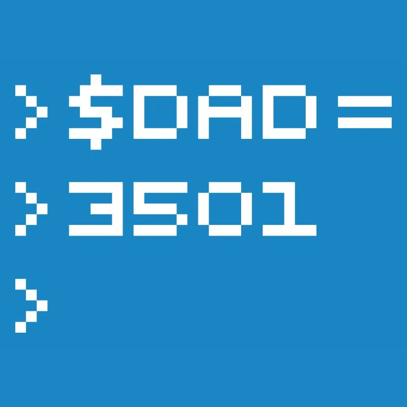 DAD Terminal de Pixels Nerd Code 8-Bits Rétro