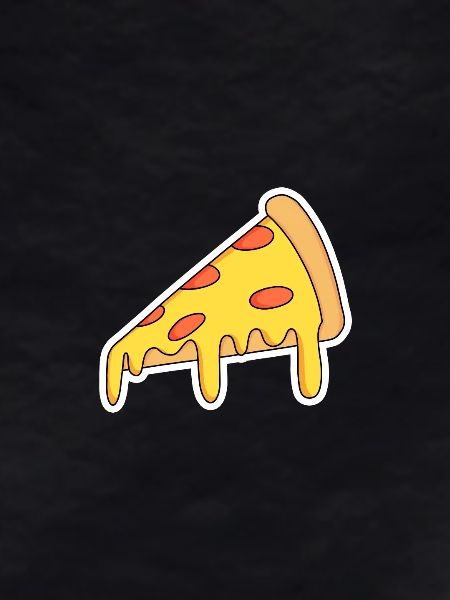 Pizza Slice Pop-Art Motiv