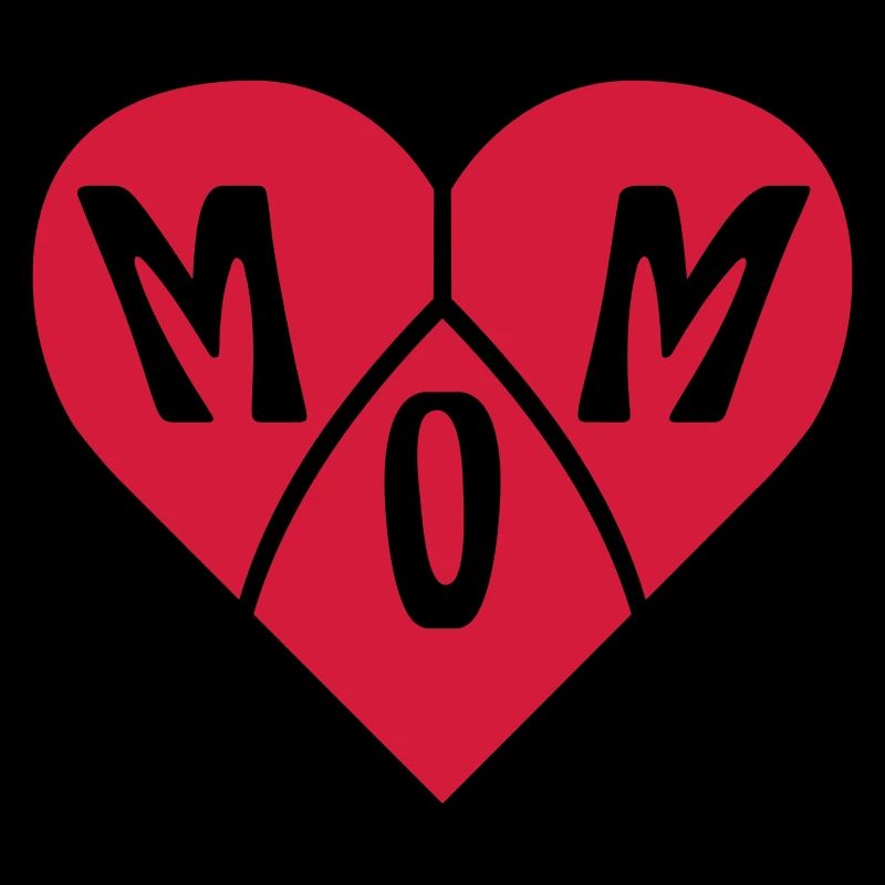 Heart Text Mom