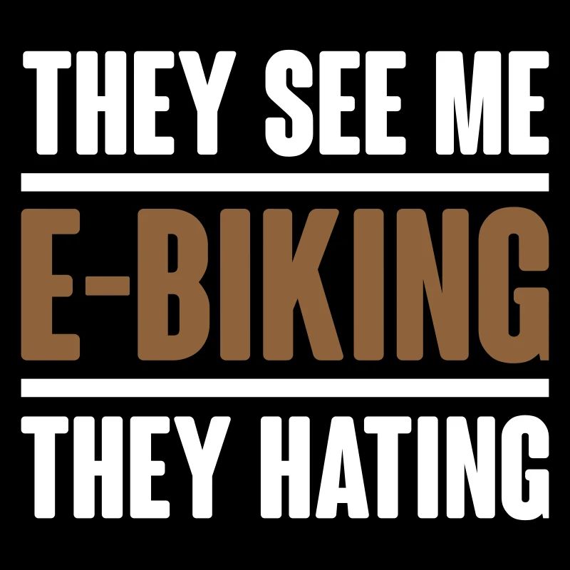 They see me e biking - Vector Graphics