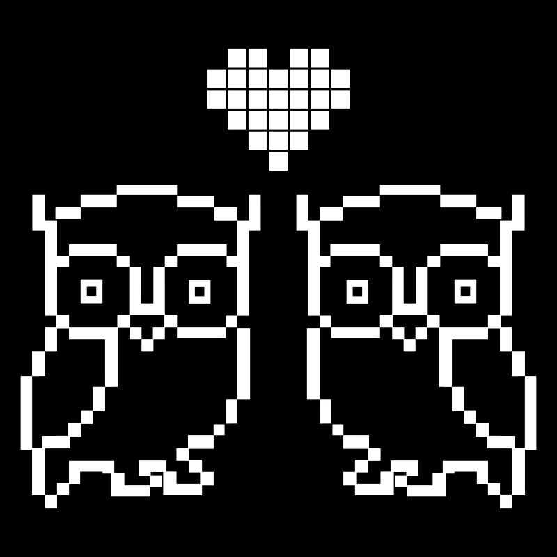 Owl Pixel Love
