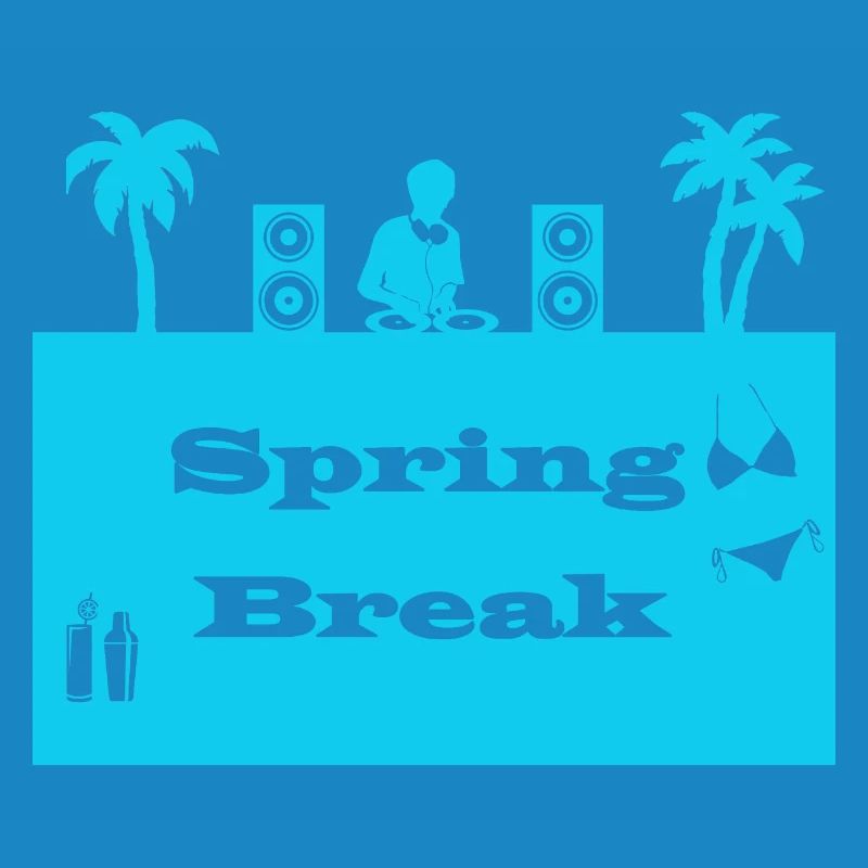 spring break bleu clair