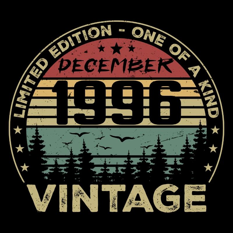 Dezember 1996 Retro Vintage Geburtstagsgeschenk