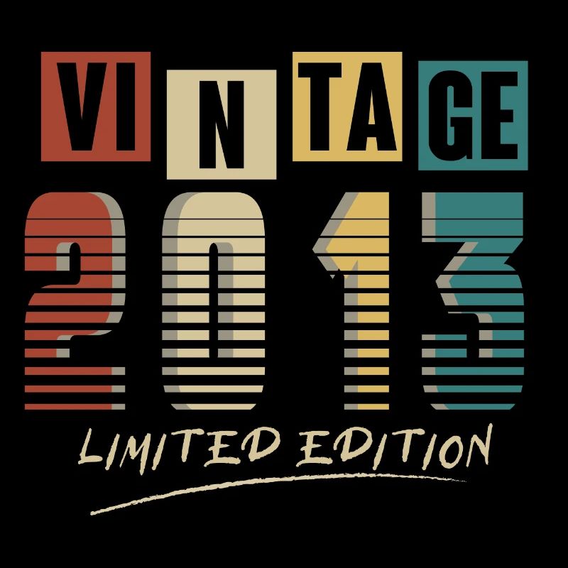 2013 Vintage 2013 né en 2013 anniversaire. Année 2