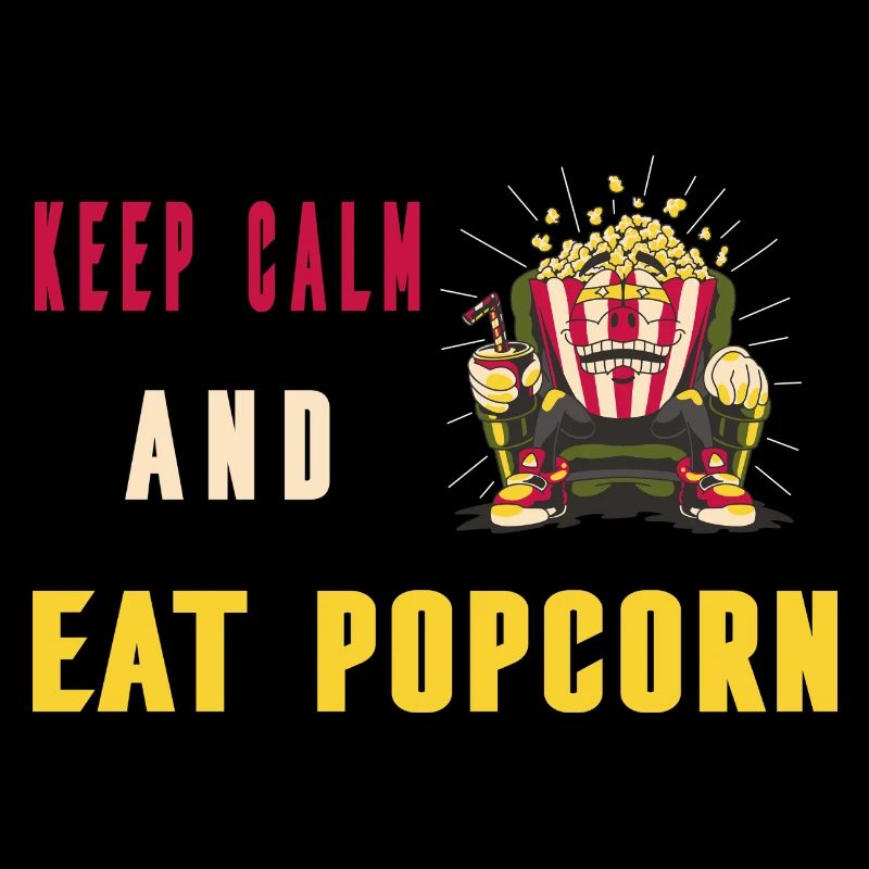 Reste calme et mange du pop-corn