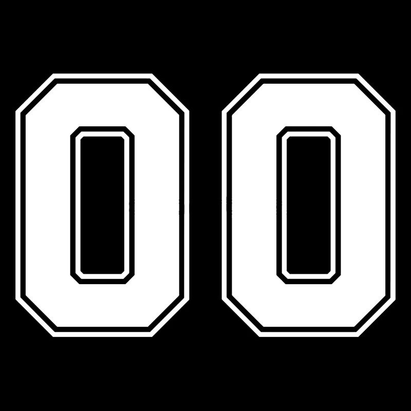 Zahl Null 00