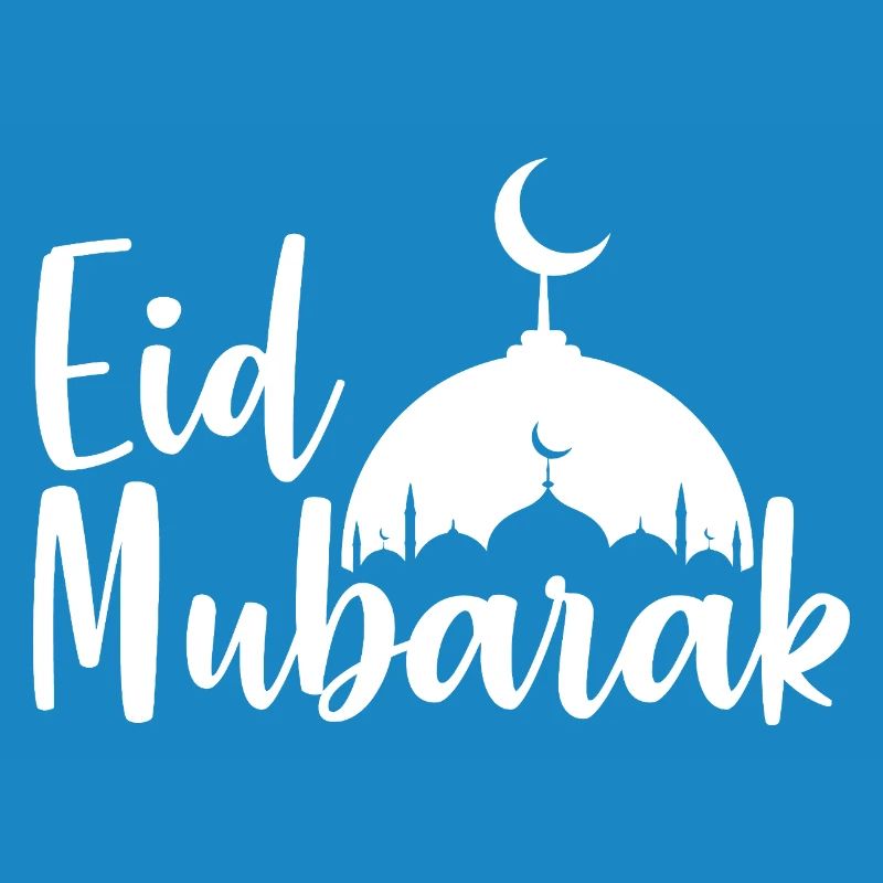 Silhouette der Eid Mubarak-Moschee