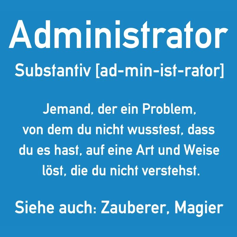 Administrator - Admin - In allen Vector Farben