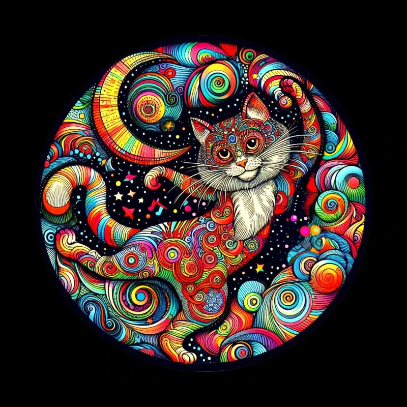 Psychedelic Cosmic Cat