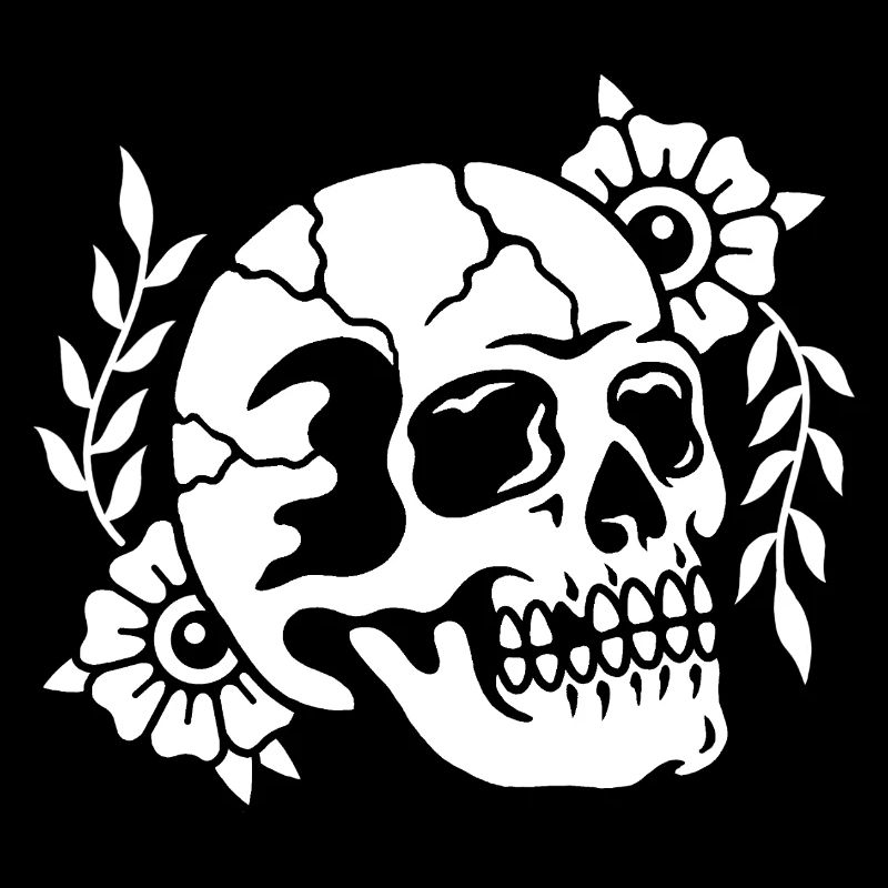 Crâne de fleurs