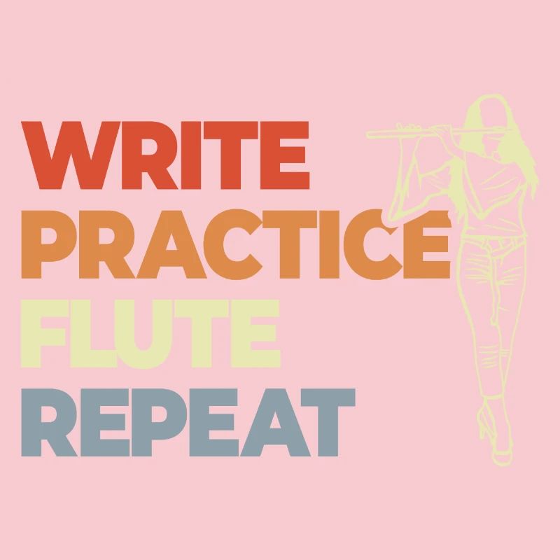 Write Practice Flute Repeat