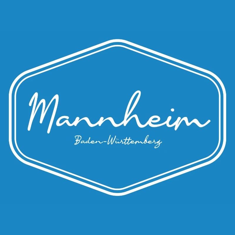 Conception de badge d’écriture manuscrite de Mannheim