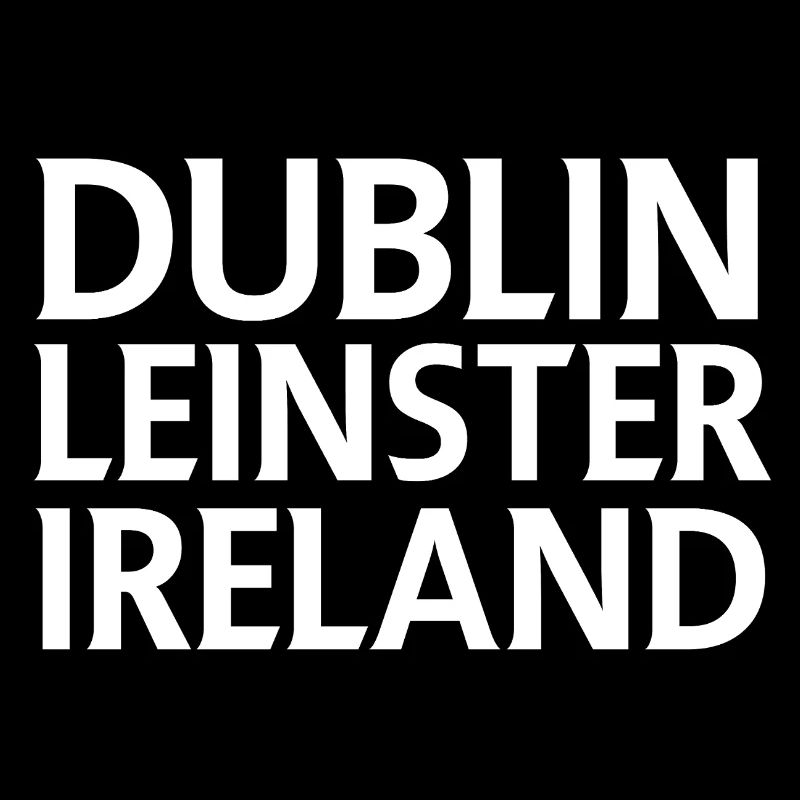 Dublin – Irlande Textdesign