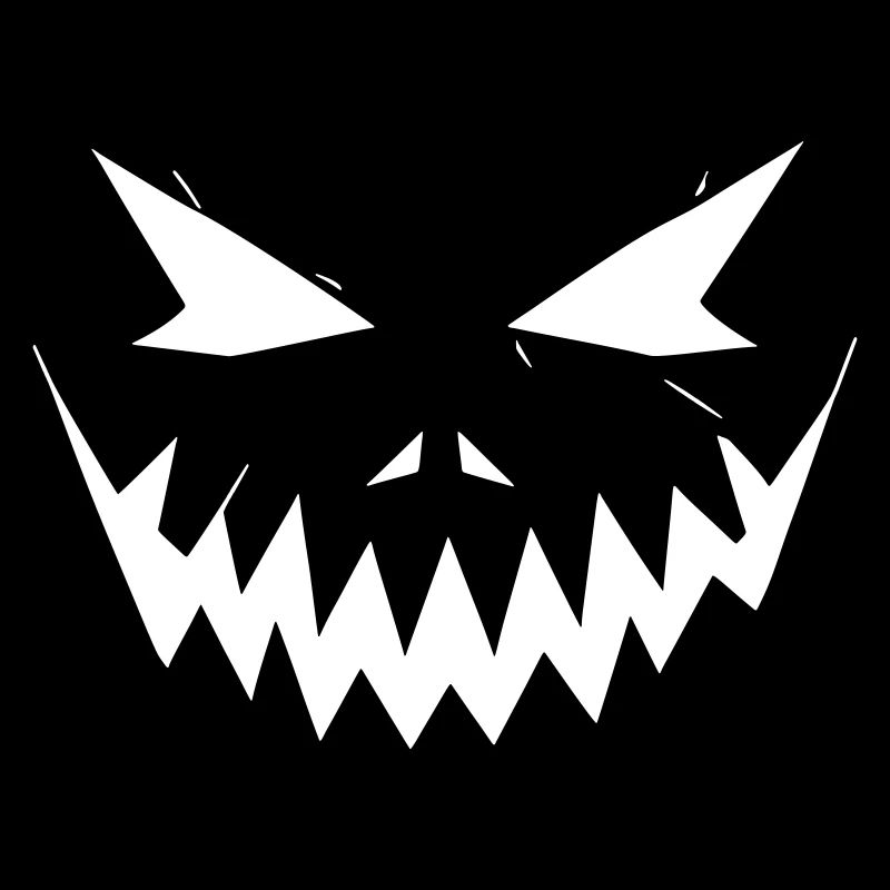 Halloweengesicht Zackenlächeln