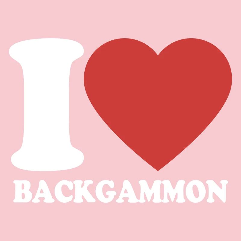 I love Backgammon | Brettspiel | Geschenk