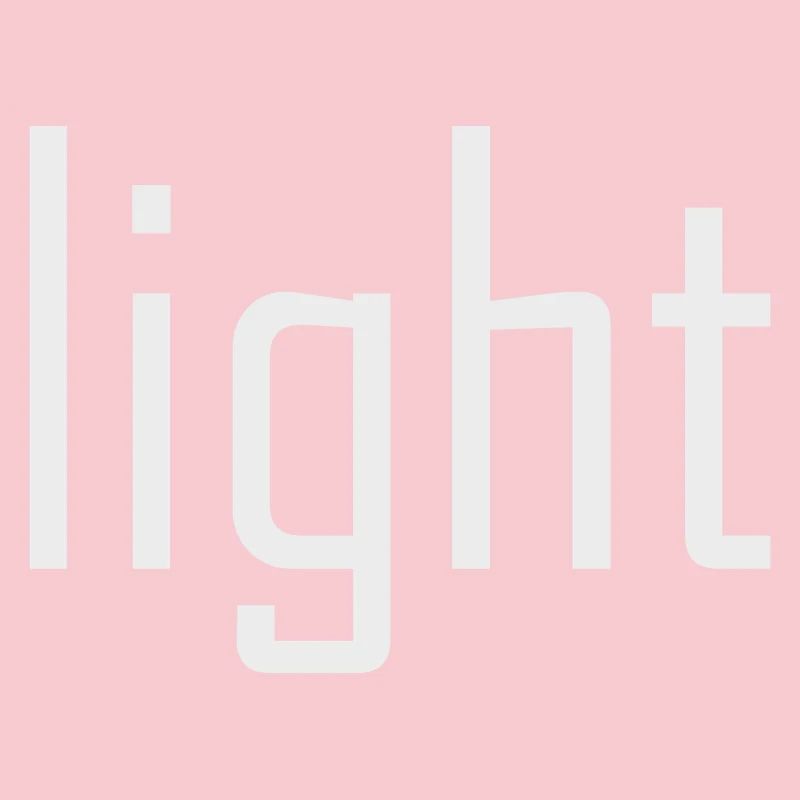 Bright Light Light - typography on black sun