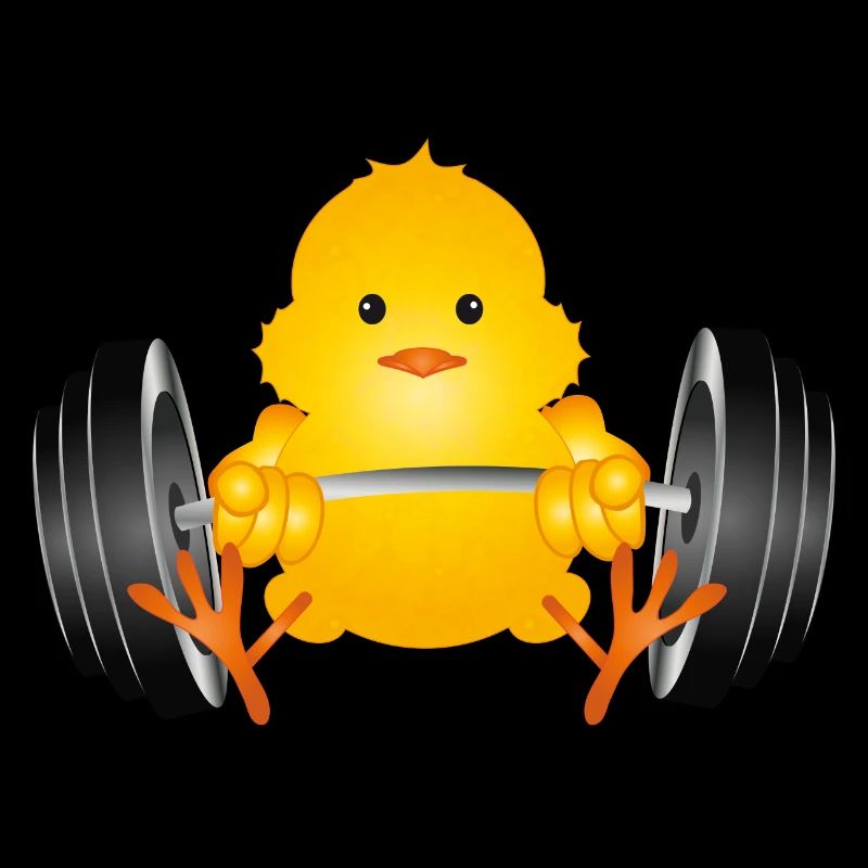 Bodybuilder chick with dumbbell during workout