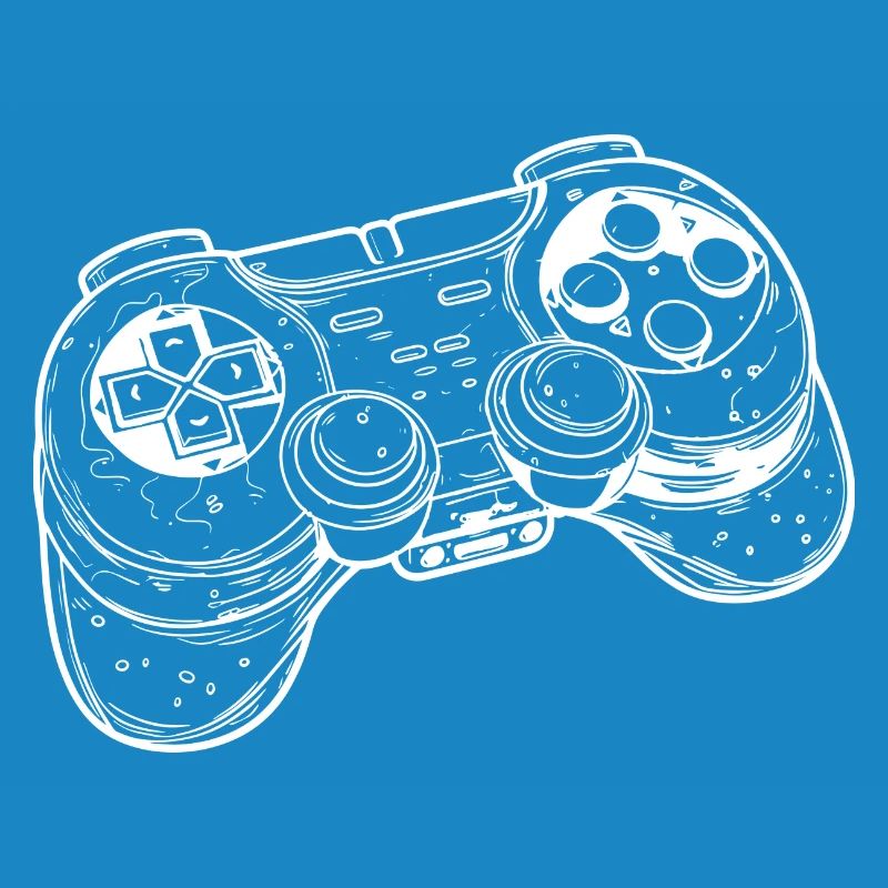 Video Game Controller Drawing
