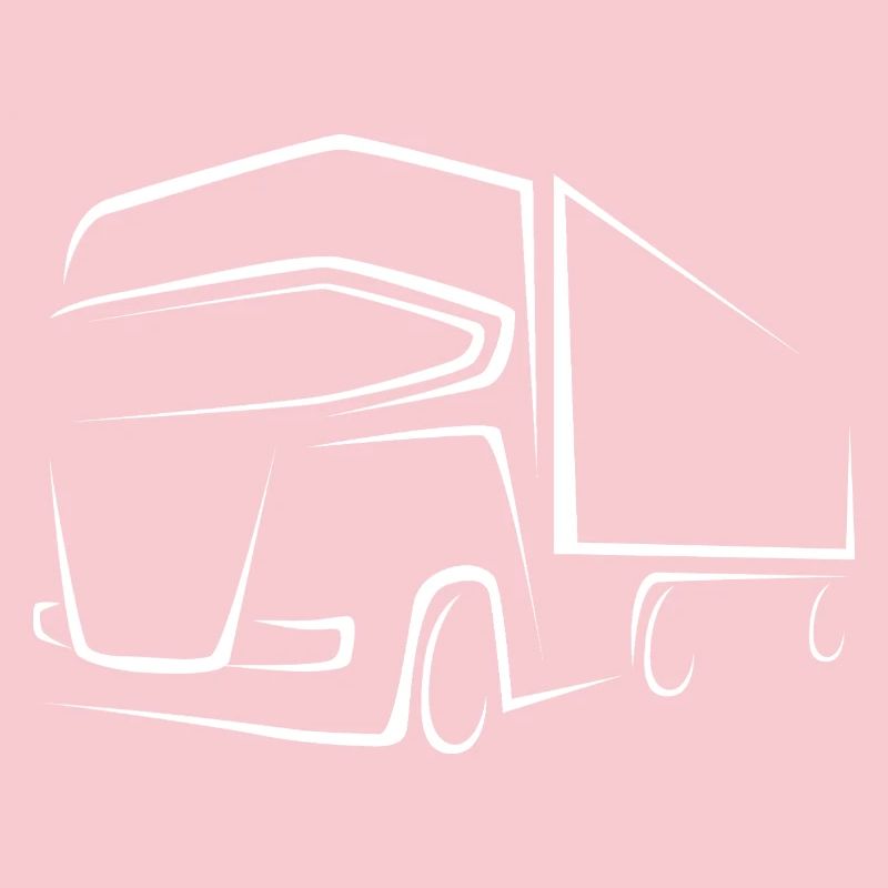 Chauffeur de camion - Dessin de conception de camion