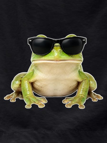 Cooler Frosch mit Sonnenbrille
