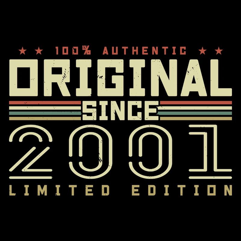 Original 2001 Retro 2001 Birthday Gift 2001