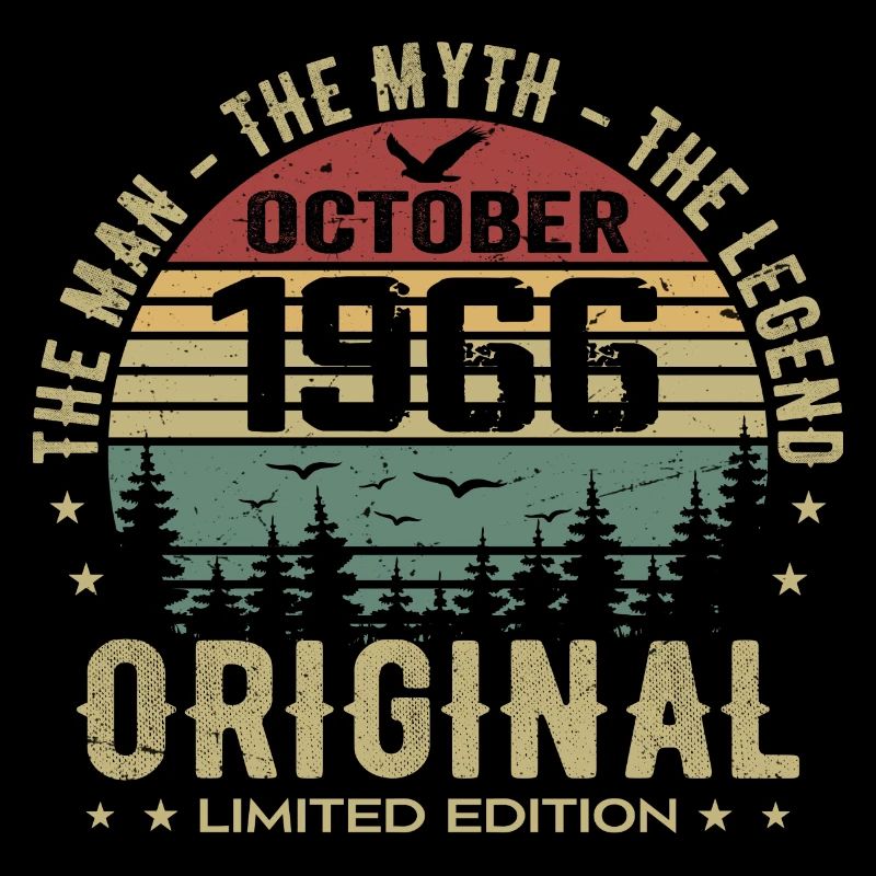 Man Birthday Gift 1966 October 1966