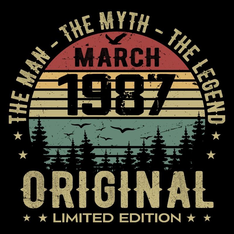 Gift for the 38th Anniversary Original March 1987