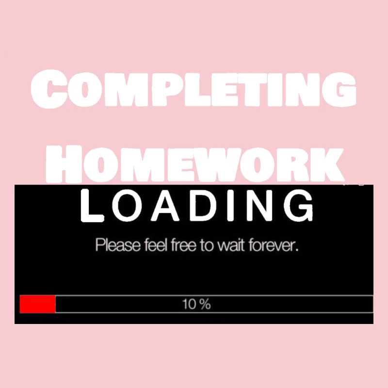 Scrolling Loading Bar University Funny Print
